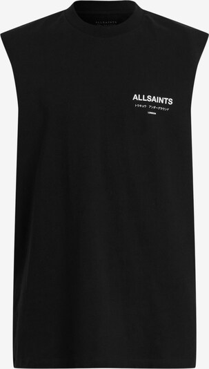 Tricou 'UNDERGROUND' AllSaints pe negru / alb, Vizualizare produs