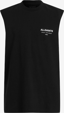 AllSaints Тениска 'UNDERGROUND' в черно: отпред