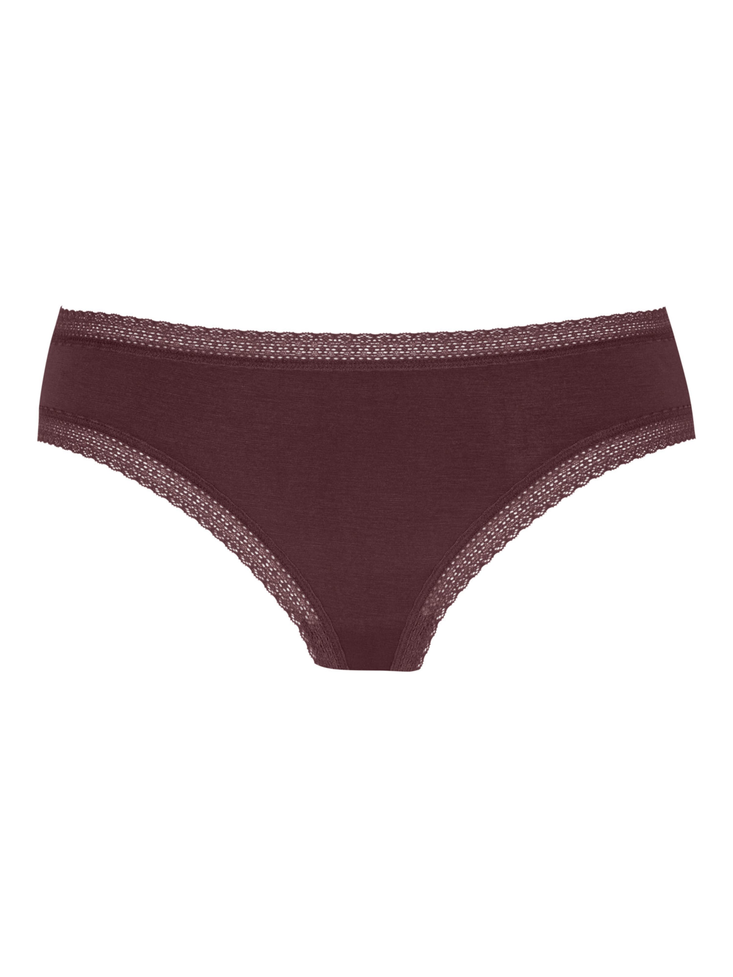 Mey Slip 'Modal Lace' in Braun: Vorderseite