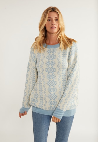 usha BLUE LABEL Sweater in Beige: front