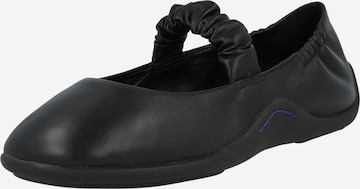 juoda ASH Balerinos su dirželiais 'MAYA01': priekis