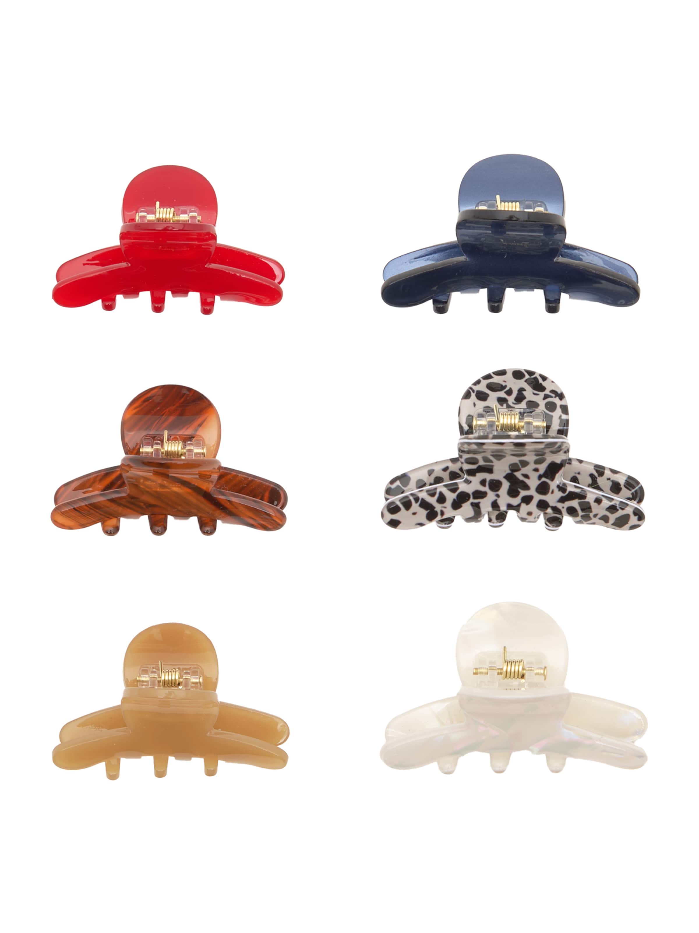 Pull&Bear Biżuteria do włosów w kolorze ciemny beż / granatowy / koniakowy / czerwony / offwhitem, Podgląd produktu