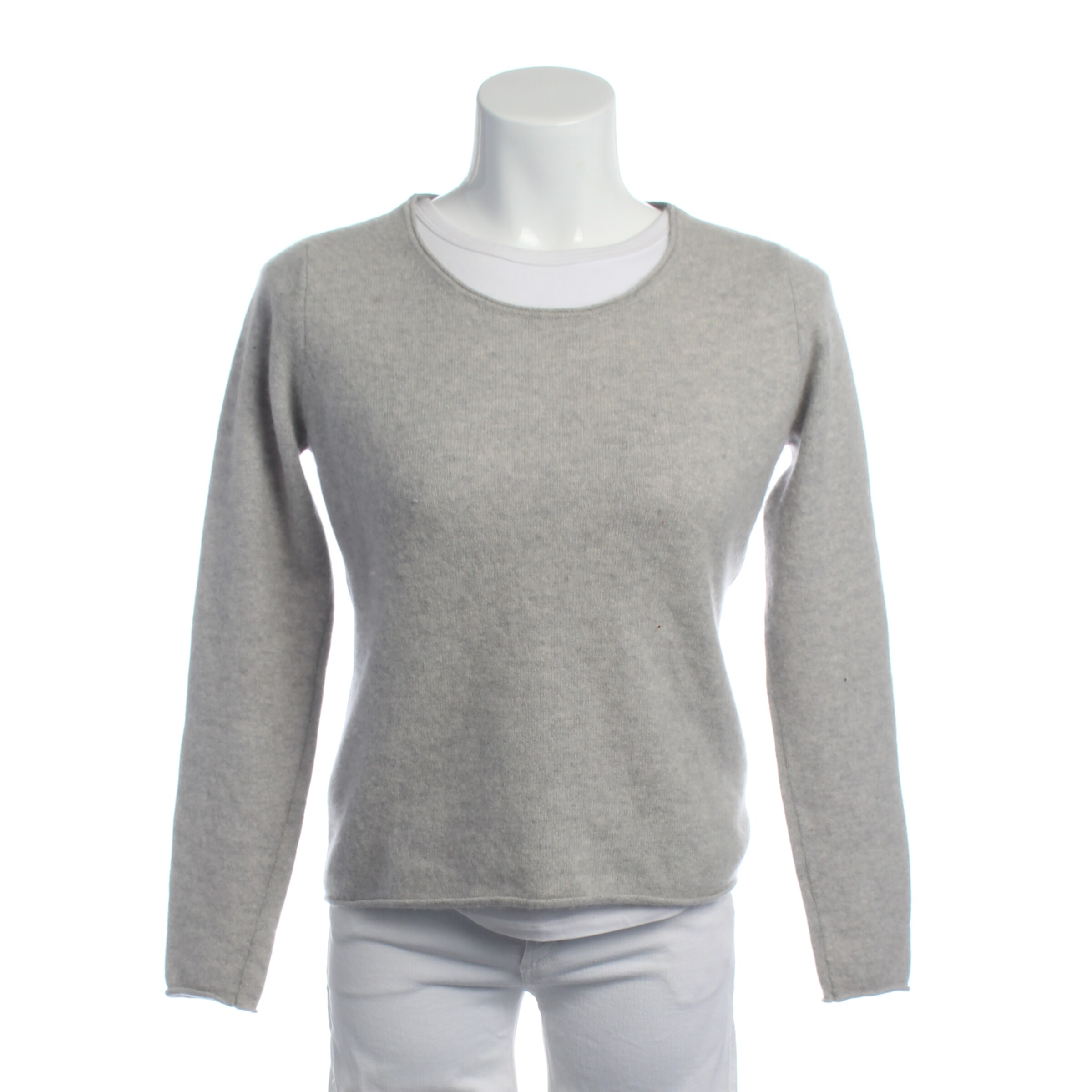 Hemisphere Sweater & Cardigan in S in Grey: front