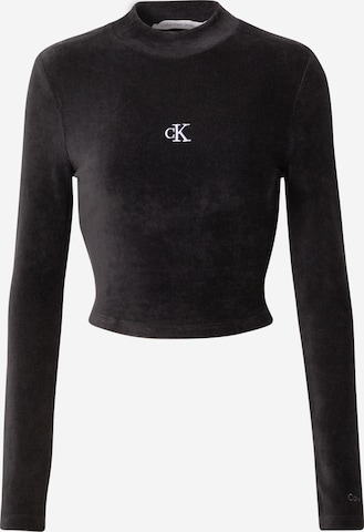 Calvin Klein Jeans Shirt in Zwart: voorkant