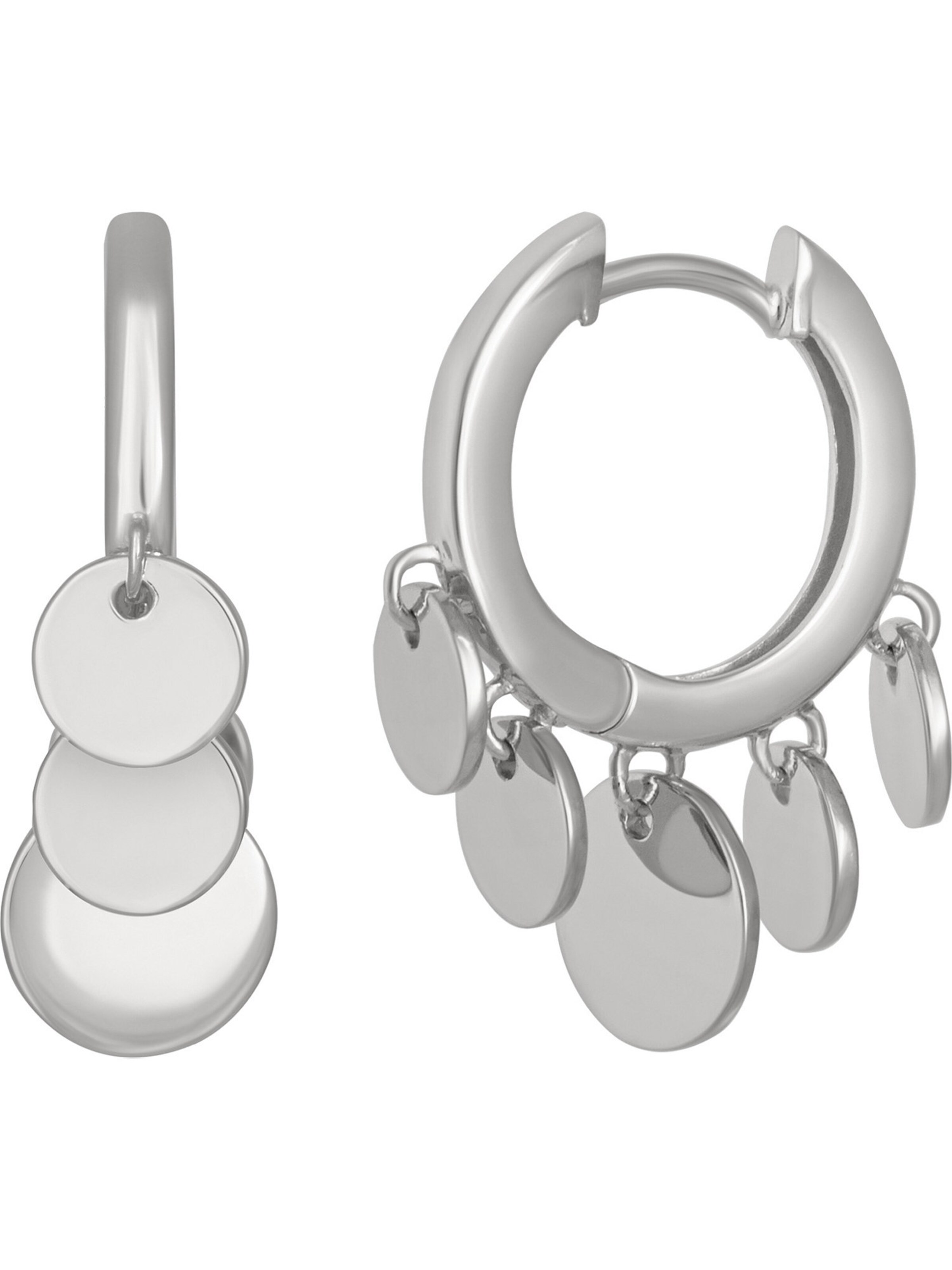 caï Earrings in Silver: front
