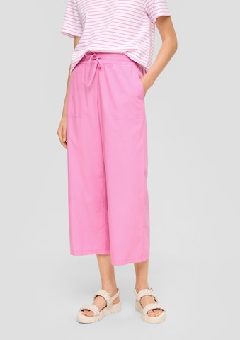 s.Oliver Wide leg Broek in Roze: voorkant