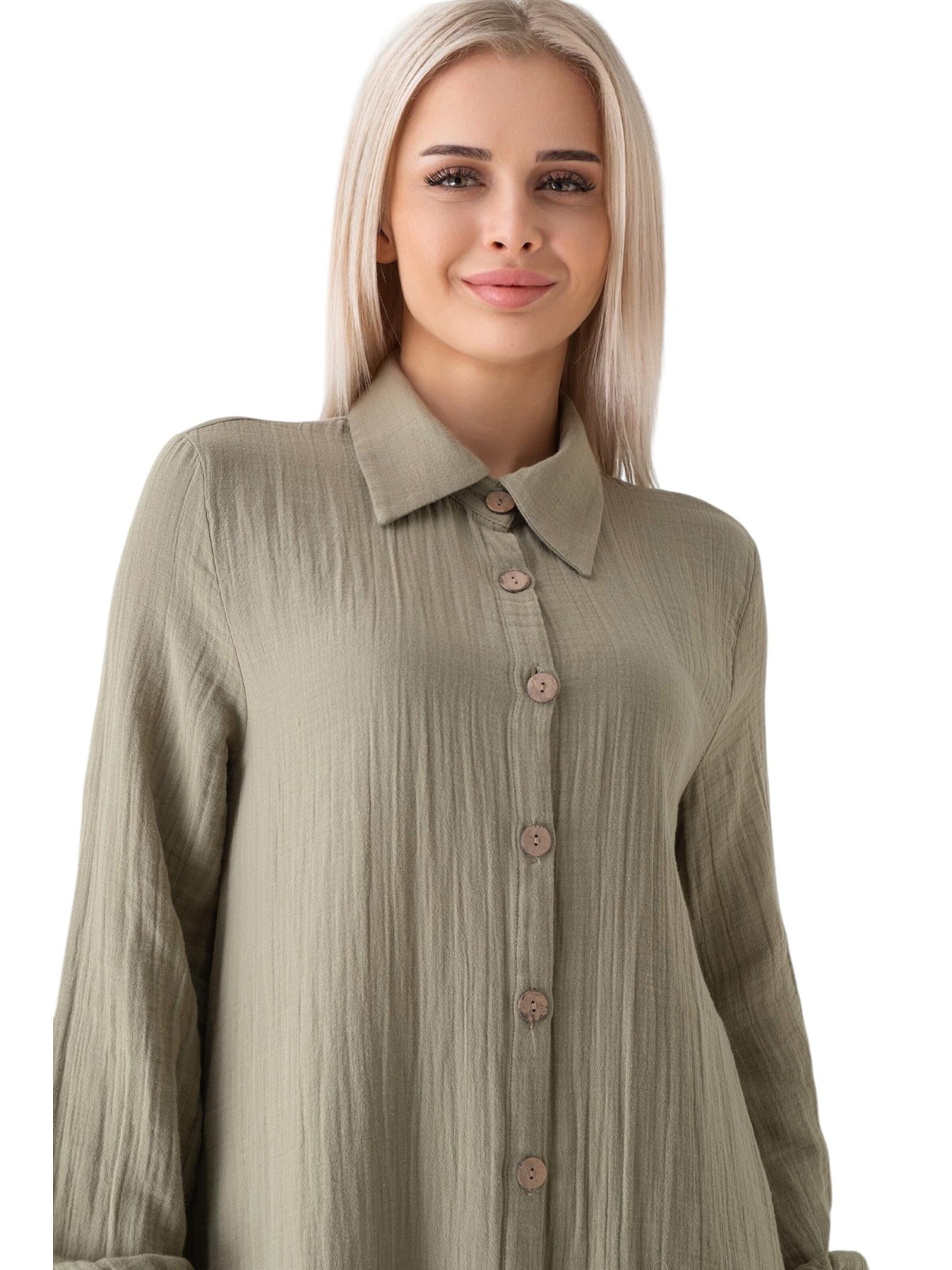 WENOR Blouse 'Nergis' in Groen