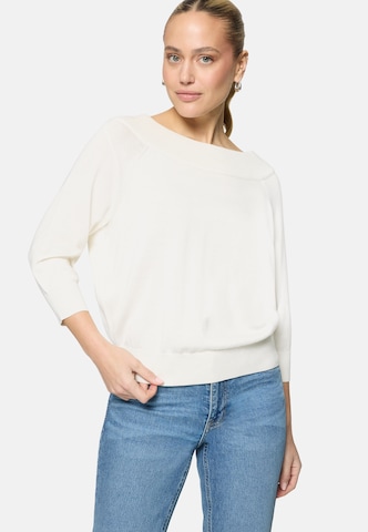 zero Sweater in White: front
