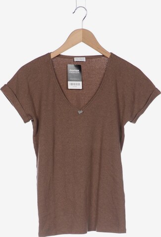 Brunello Cucinelli Top & Shirt in XXL in Brown: front