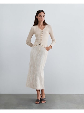 Scalpers Scrustic Jac Skirt ' ' in Beige: Vorderseite
