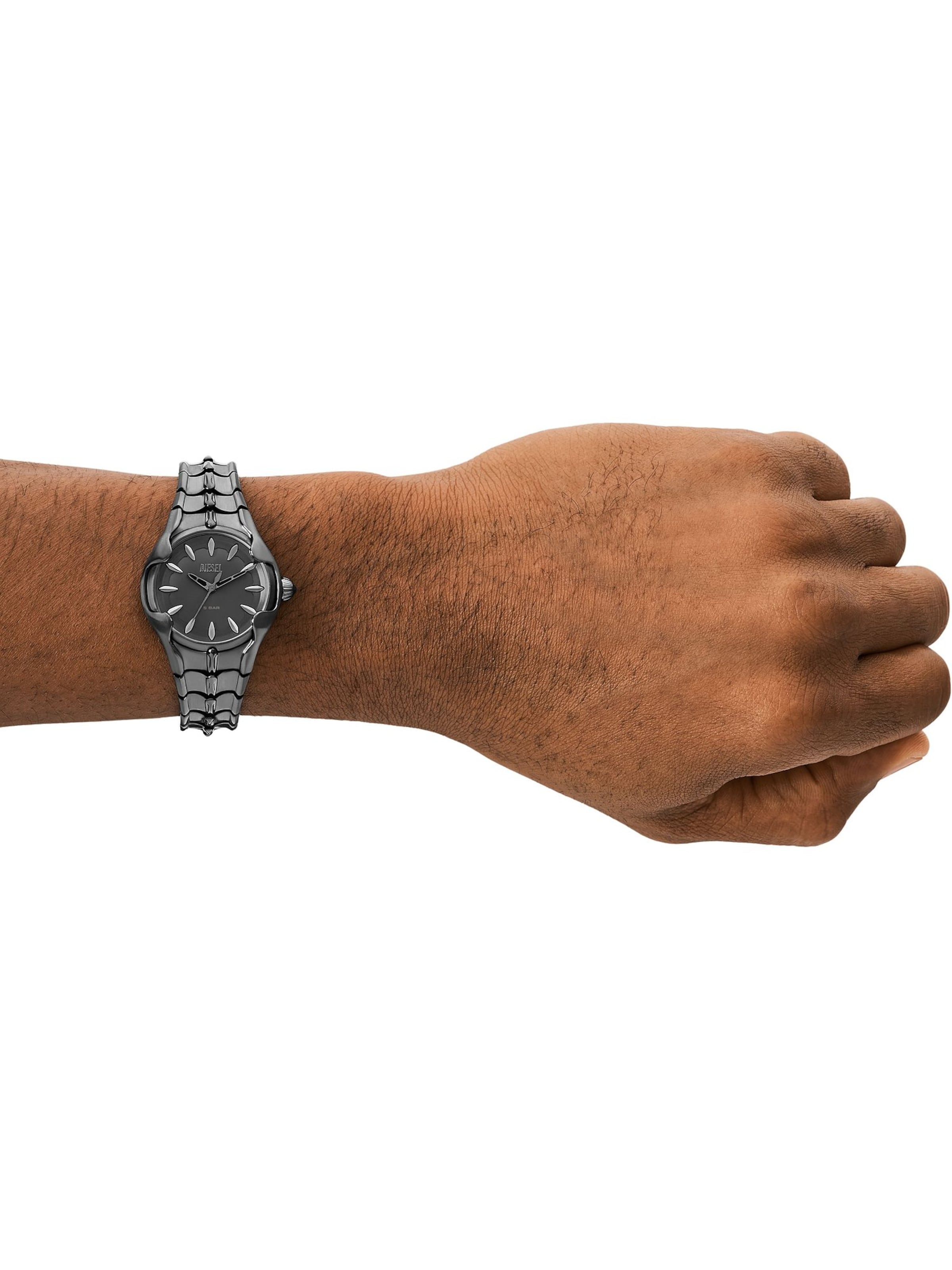 DIESEL Analog watch 'VERT' in Silver