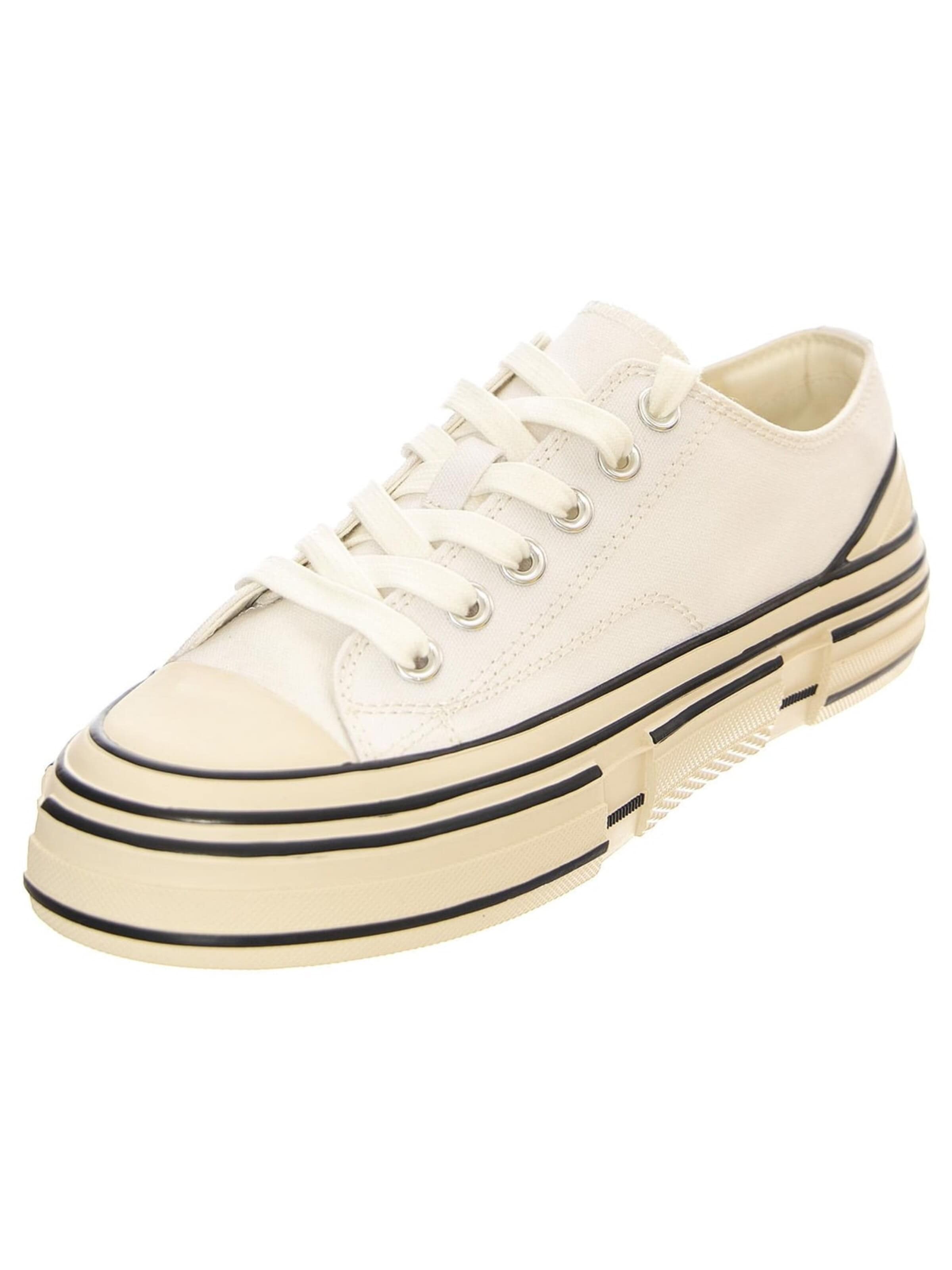 Jeffrey Campbell Sneaker low 'JC Play Endorphin-H Canvas White Shoes' i hvid: forside
