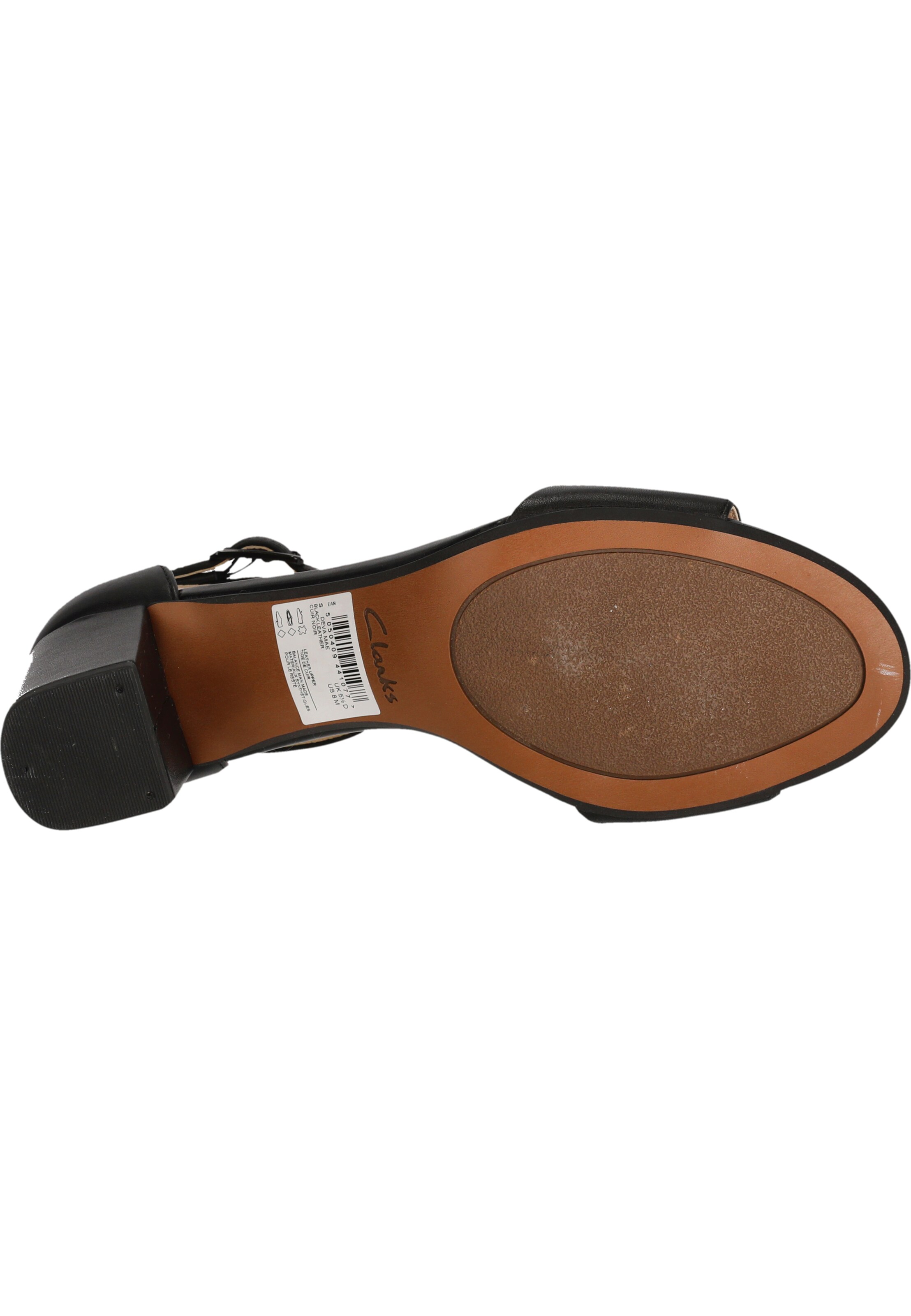 CLARKS Sandale 'Deva' in Schwarz