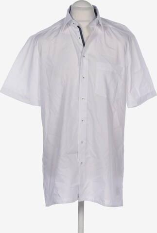 Commander Button Up Shirt in L in White: front