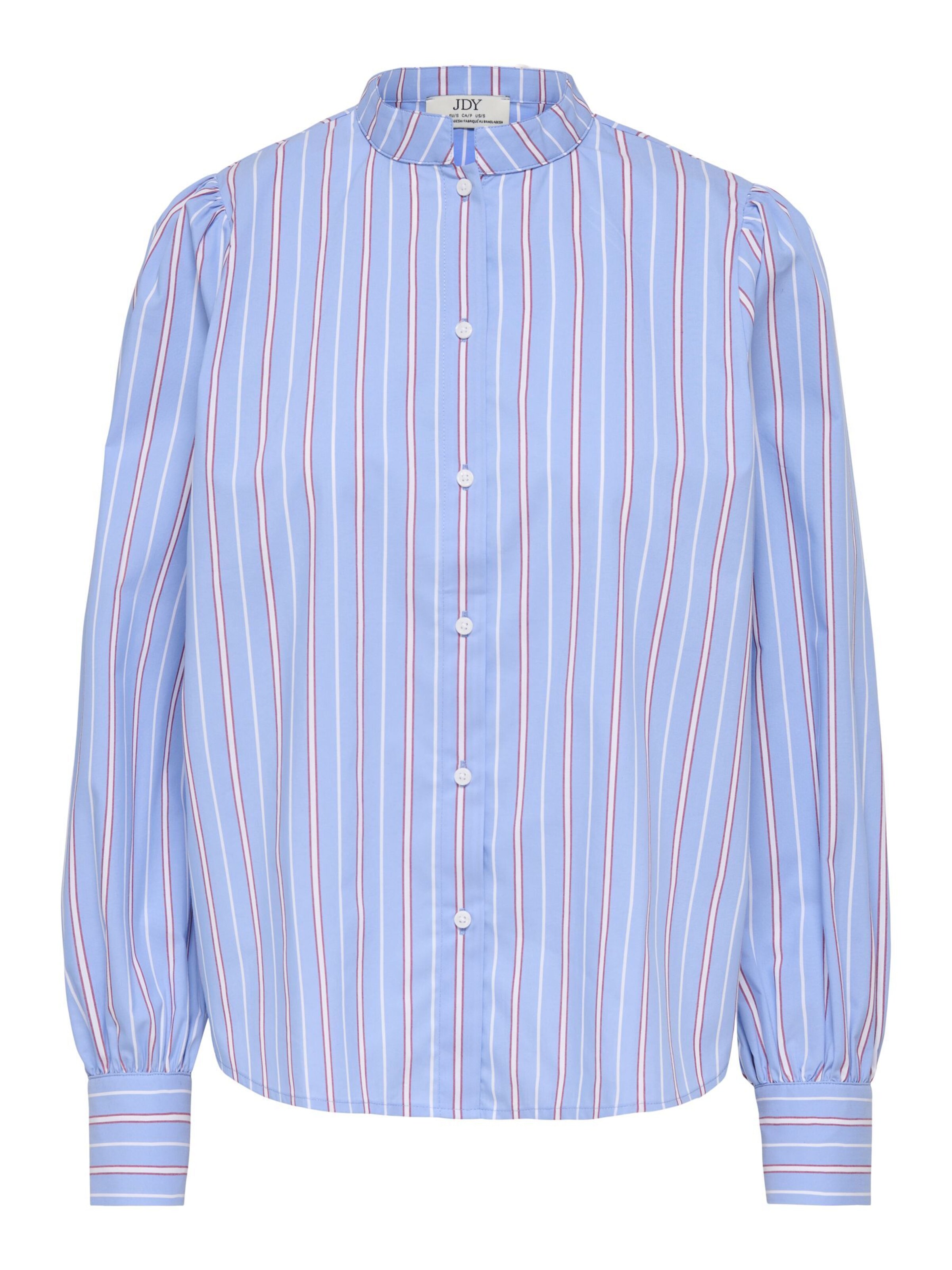 Camicia da donna 'JDYMio' in S JDY di colore blu colomba / rosa scuro / bianco, Visualizzazione prodotti