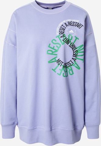 adidas by Stella McCartneySportska sweater majica - ljubičasta boja: prednji dio