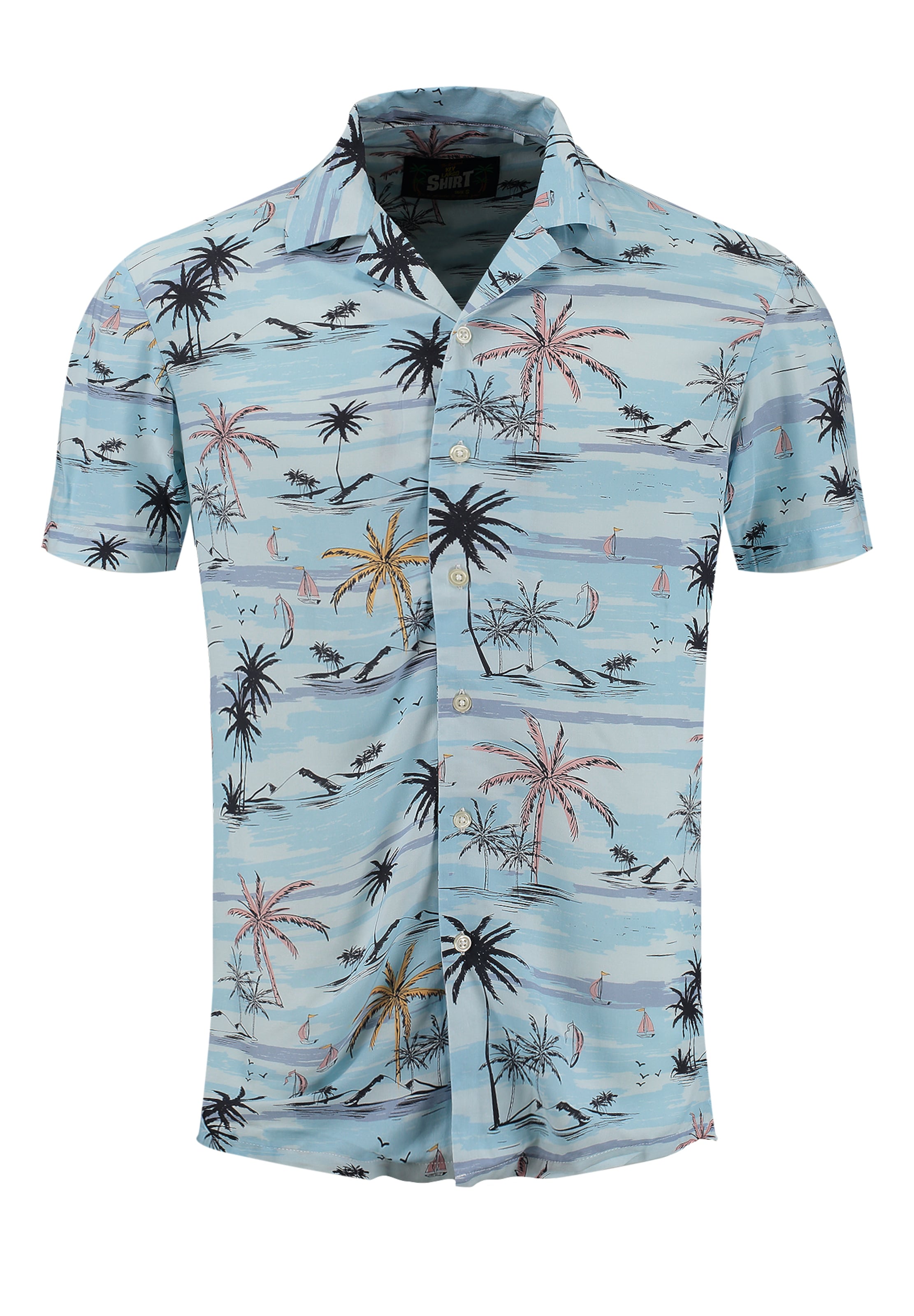 Key Largo - Regular Fit Camisa 'Sandbanks' em azul: frente