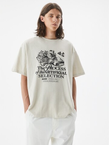 Pull&Bear T-Shirt in Beige: predná strana