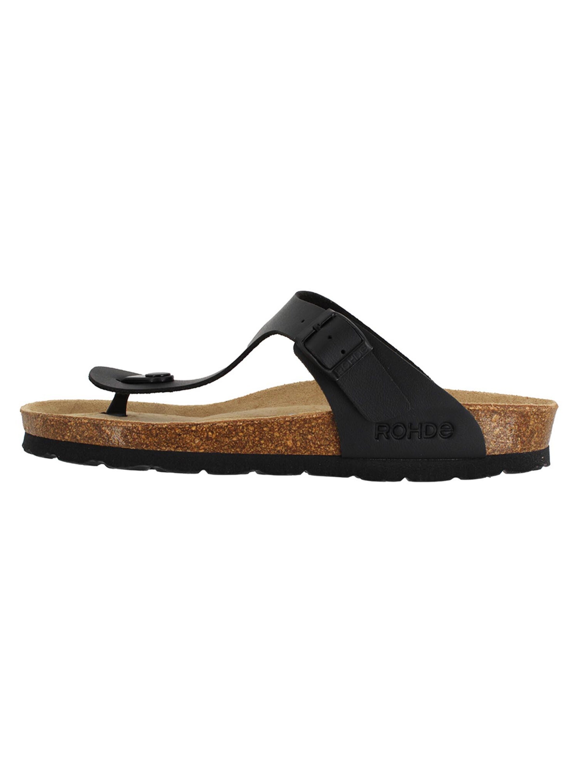ROHDE Mules 'Alba' in Black: front