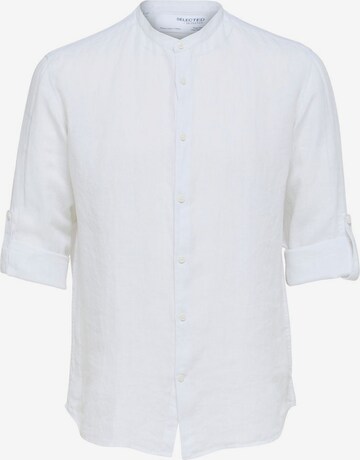 SELECTED HOMME Button Up Shirt 'Kylian' in White: front