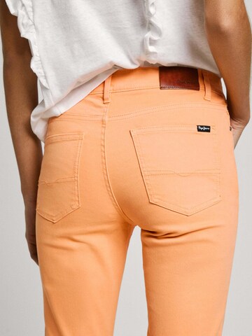 Coupe slim Pantalon 'Thelma' Pepe Jeans en orange