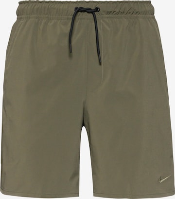 NIKE Regular Athletic Pants 'Dri-Fit Unlimited' in Green: front