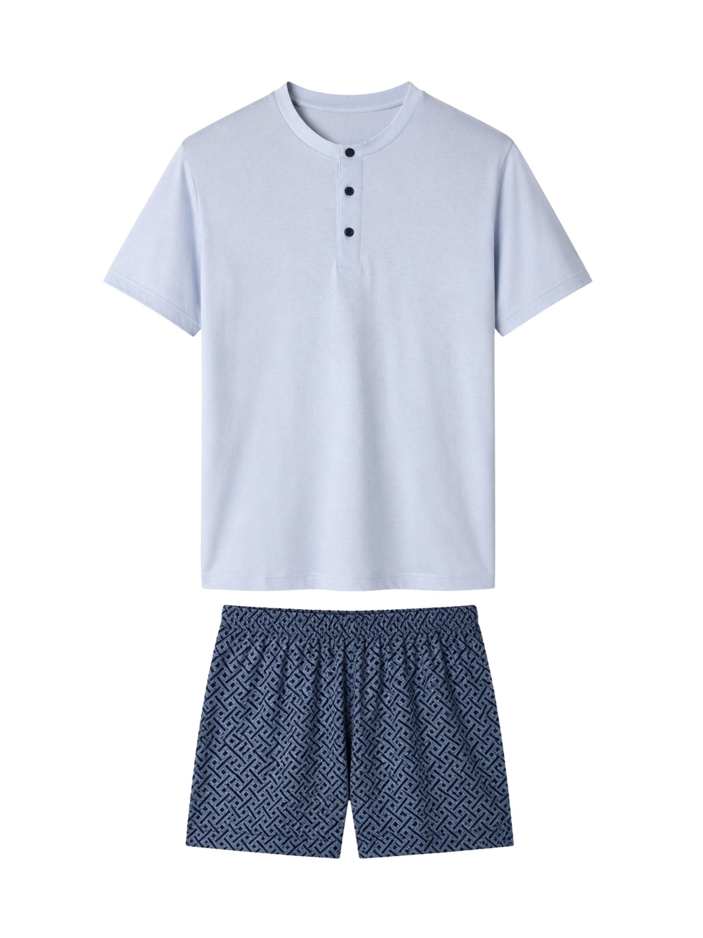 JULIPET Pajama short in Blue: front