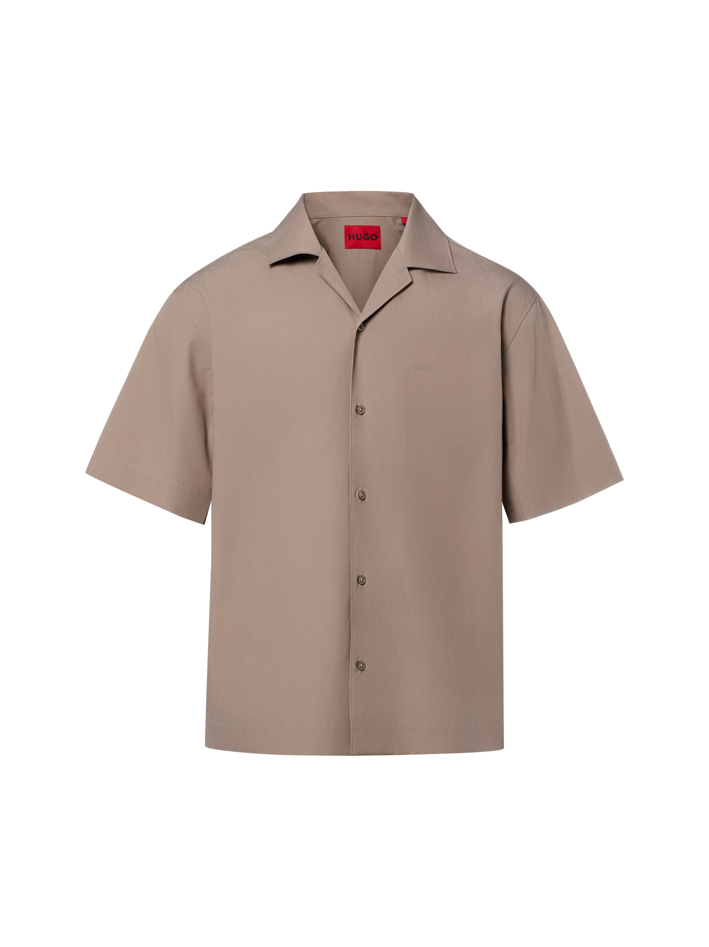 HUGO Regular Fit Hemd 'Espino' in Beige: Vorderseite