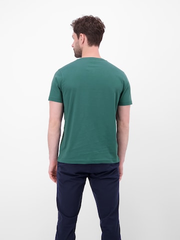 LERROS Rundhals T-Shirt aus Baumwolle in Grün