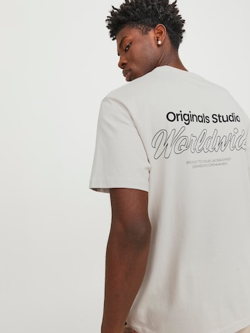 T-Shirt 'Vesterbro' JACK & JONES en beige