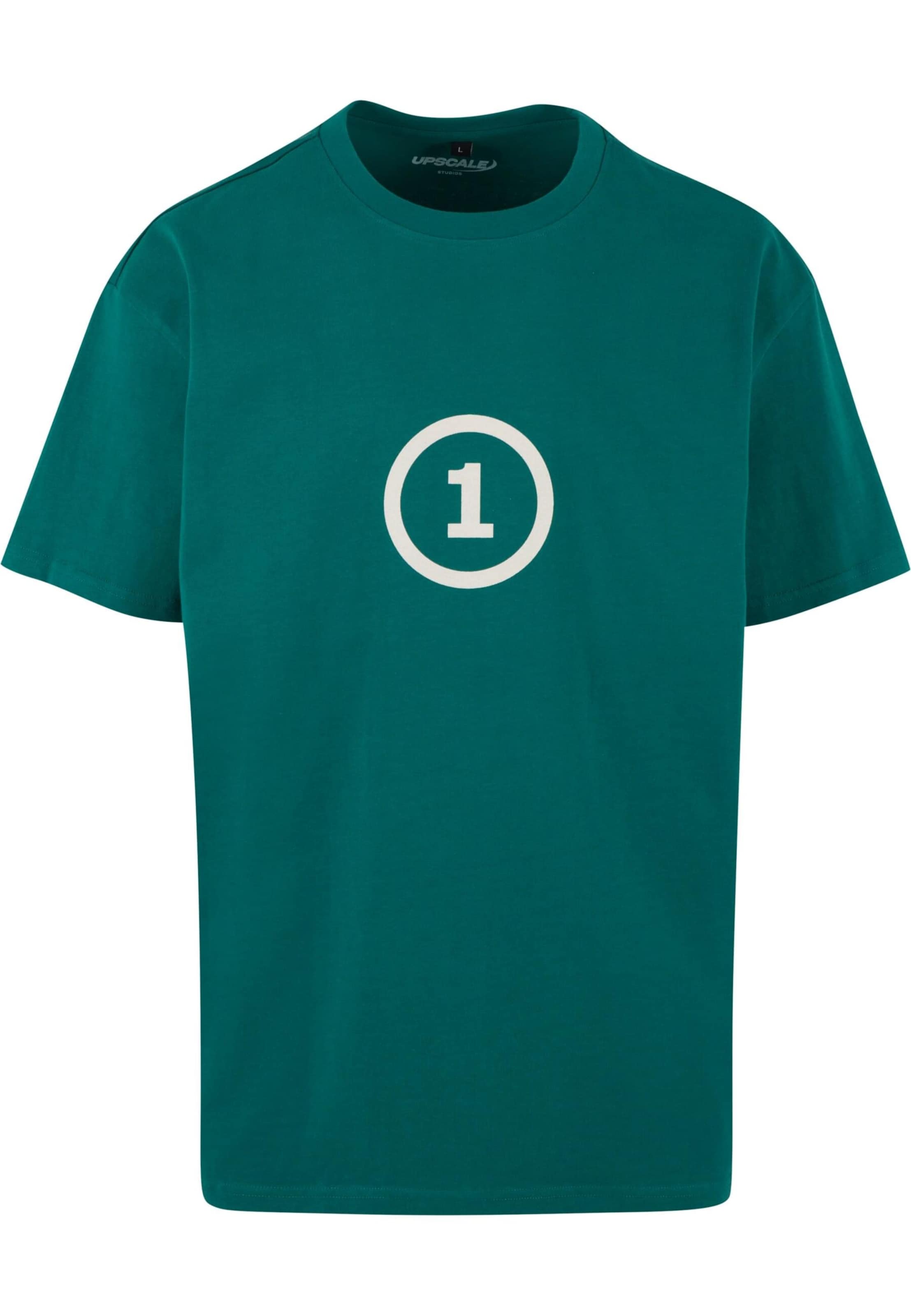 MT Upscale Shirt 'Strictly Businnes' in Groen: voorkant