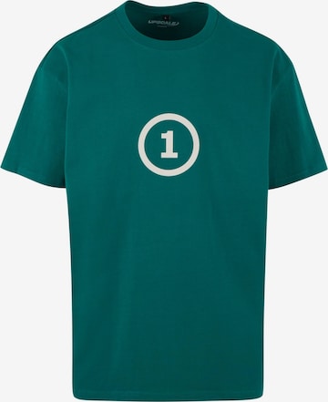 MT Upscale Shirt 'Strictly Businnes' in Groen: voorkant