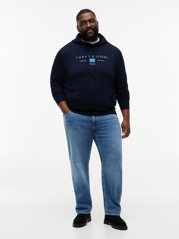 Bluză de molton 'BRAND L0VE' de la Tommy Hilfiger Big & Tall pe albastru