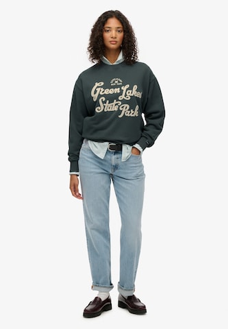 Sweat-shirt Superdry en vert