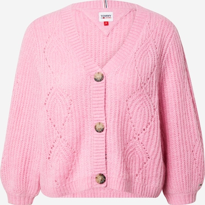 Tommy Jeans Neuletakki värissä vaalea pinkki, Tuotenäkymä