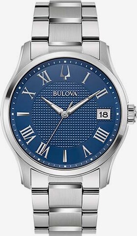 Bulova Analog Watch in Blue: front