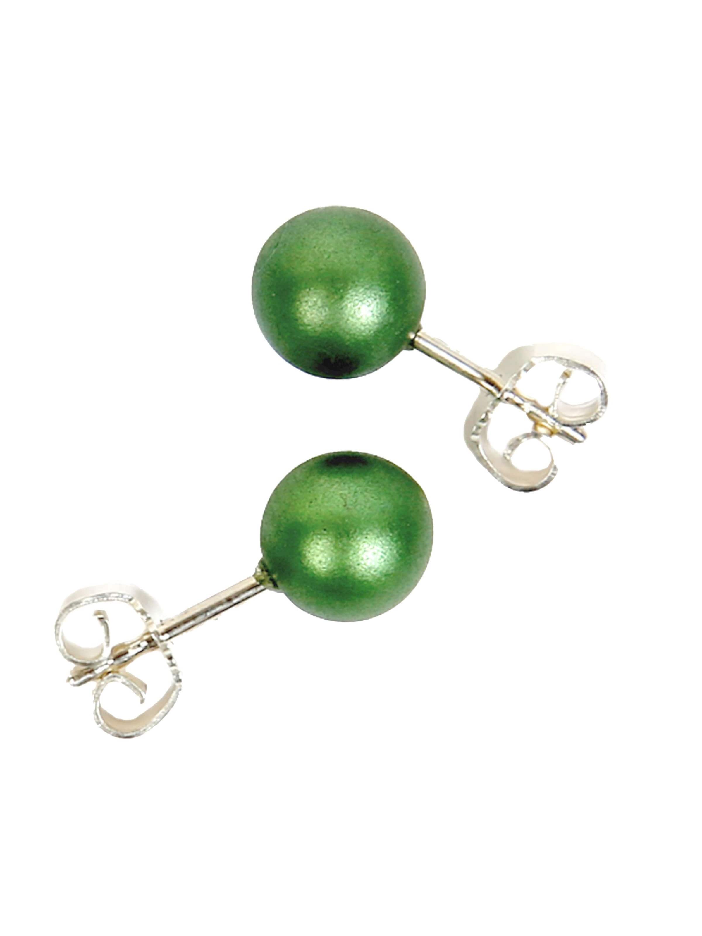 DeMarie Earrings in Green: front