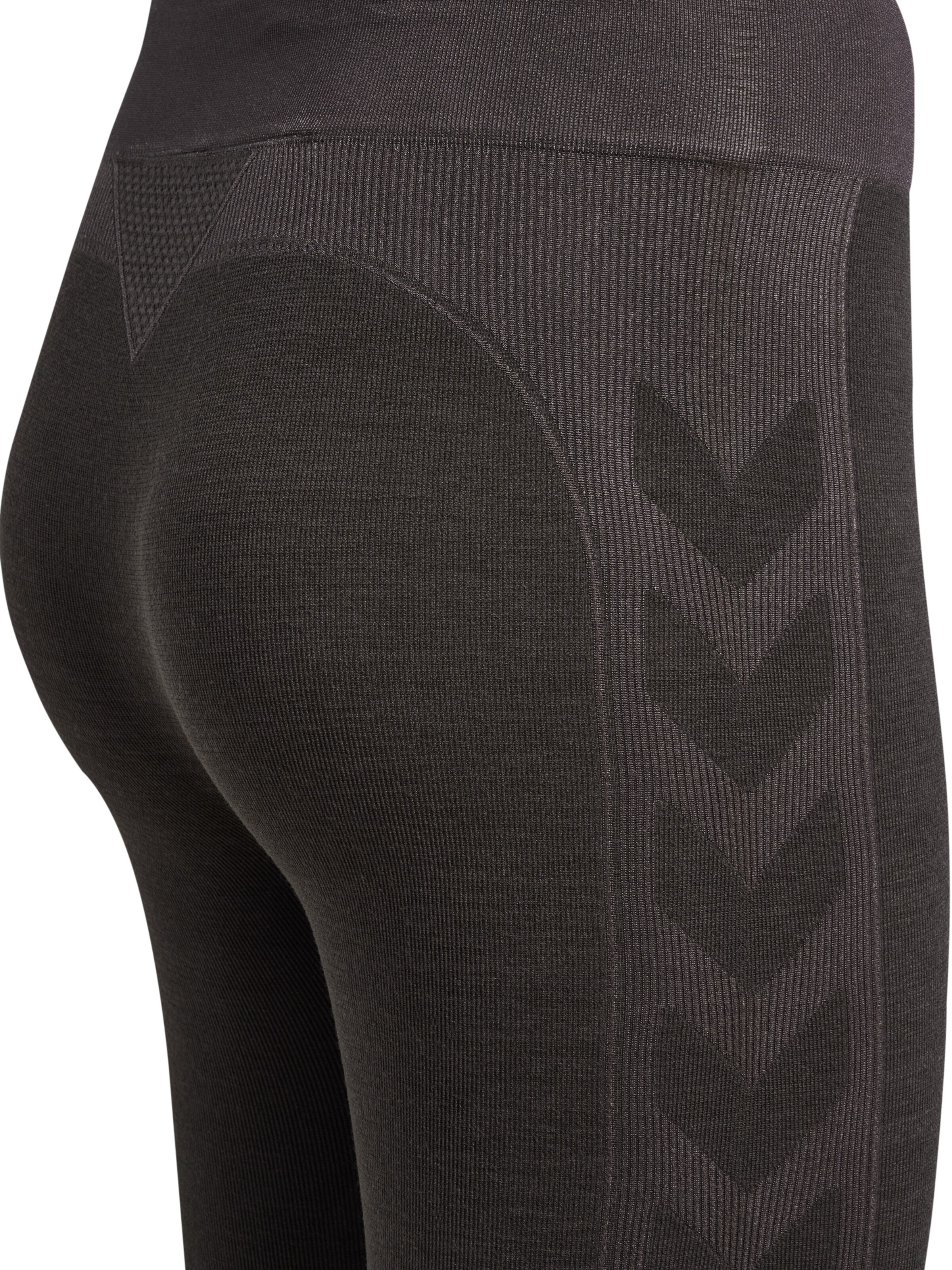 Hummel Skinny Sportbroek in Bruin