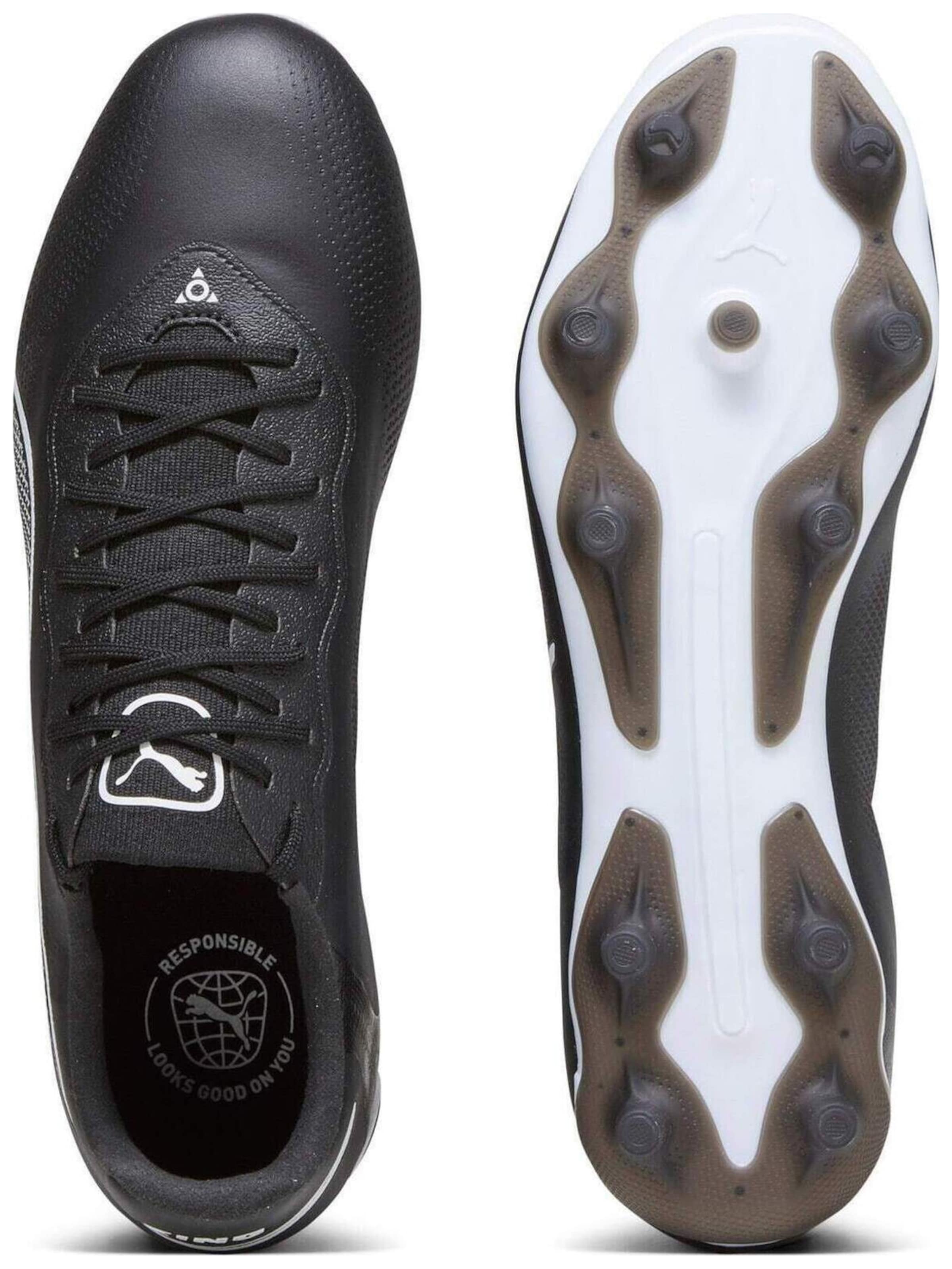 PUMA - Zapatillas de fútbol 'Puma King Pro FG AG' en negro
