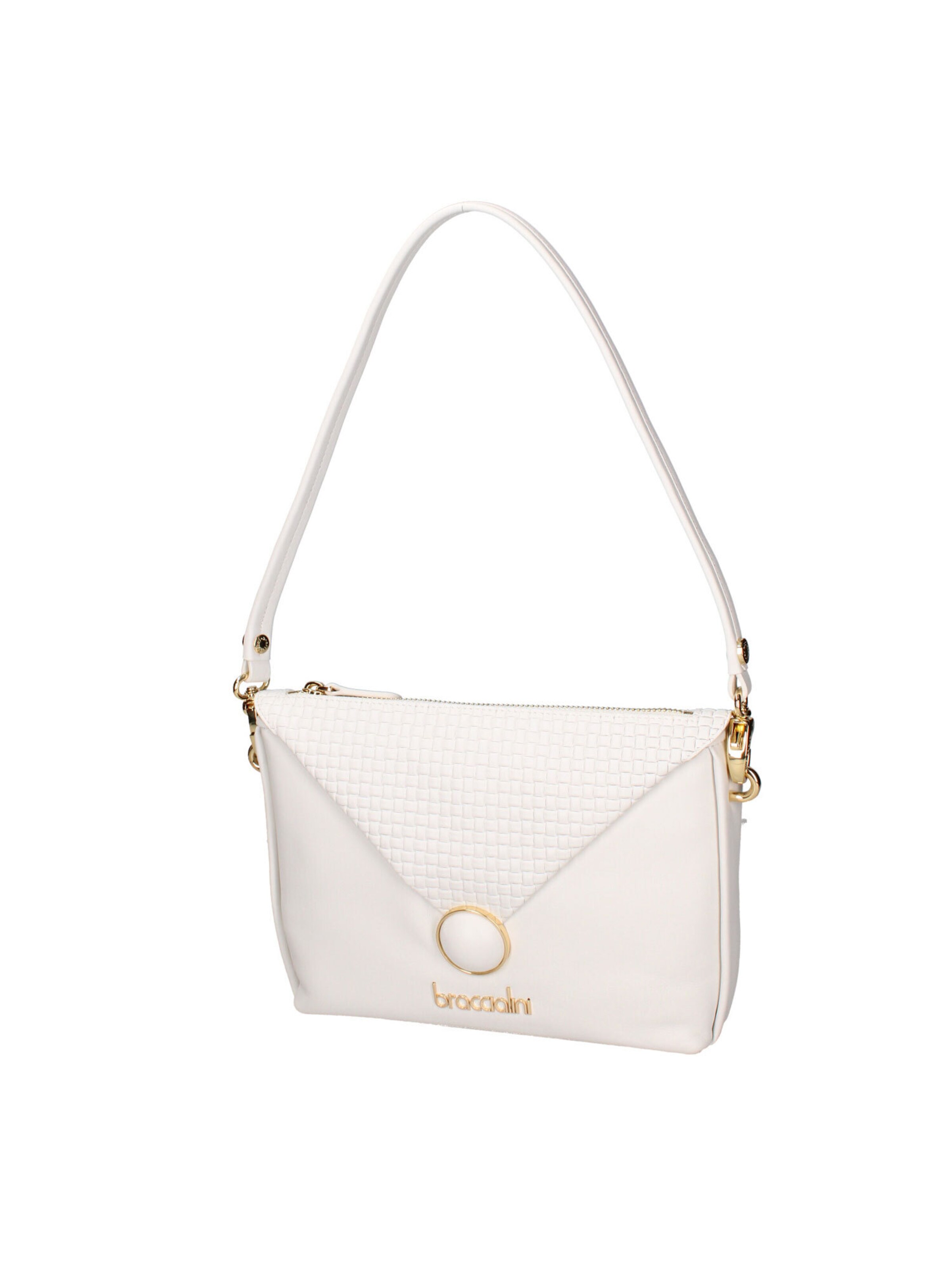 Borsa a spalla di Braccialini in bianco