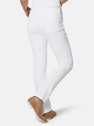 Goldner Slimfit Jeans in Weiß