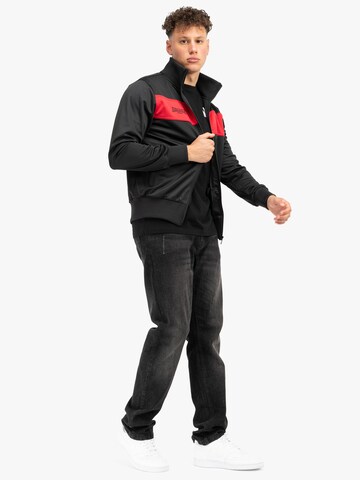 LONSDALE Trainingsjack 'ALNWICK' in Zwart