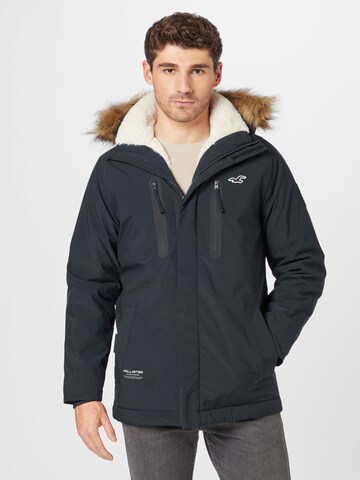 HOLLISTER Winter jacket in Black: front