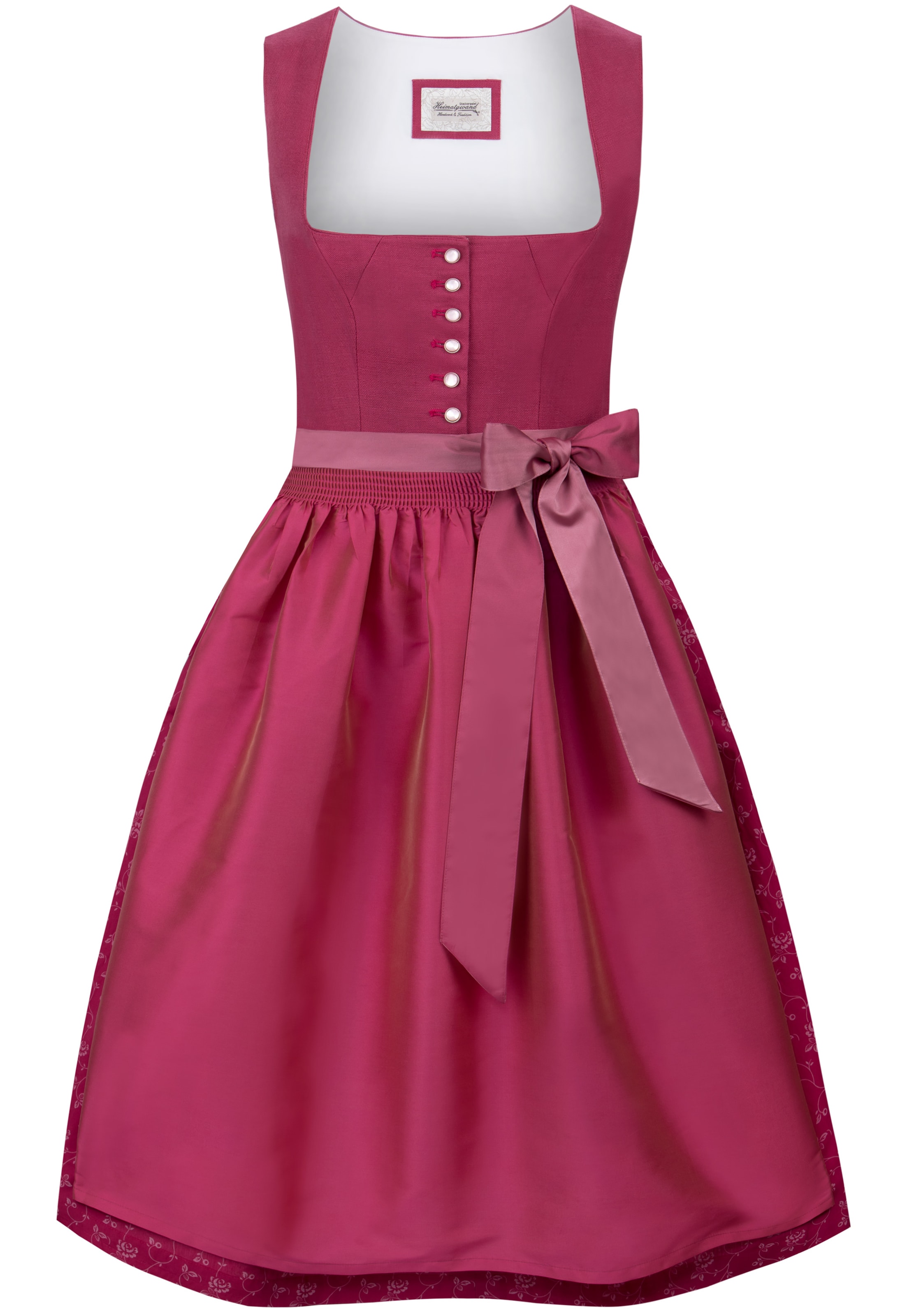 STOCKERPOINT Dirndl 'Viano' in Roze: voorkant