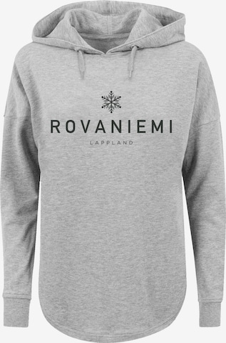 F4NT4STIC Sweatshirt 'Schneeflocke Winter Lappland' in Grijs: voorkant