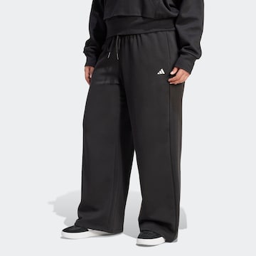 ADIDAS SPORTSWEAR Loose fit Workout Pants in Black: front