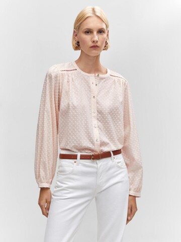 MANGO Blouse 'PLuM' in Pink: front