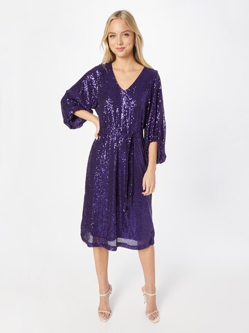 ICHI Dress 'Fauci' in Purple: front