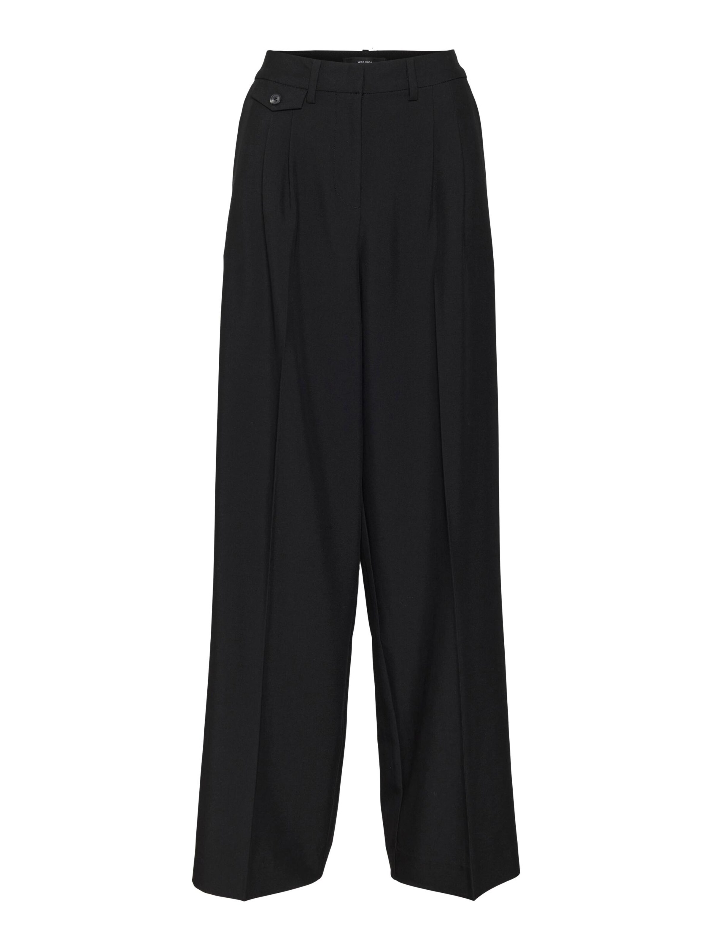VERO MODA Wide Leg Hose 'Ceci' in Schwarz: Vorderseite