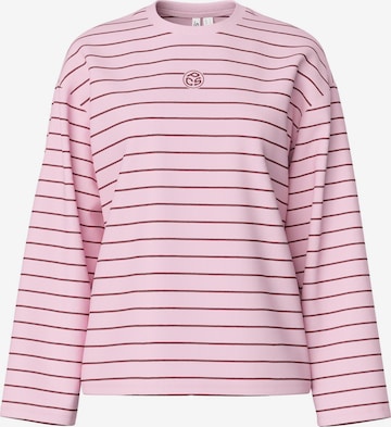 PIECES Shirts 'PCSADIE BARREL' i pink: forside